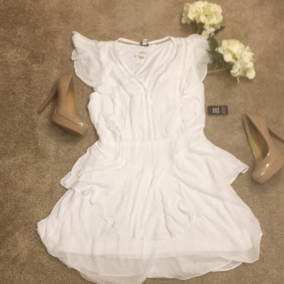 NWT Express Flutter Sleeve Fit & Flare Dress M - Picture 6 of 10